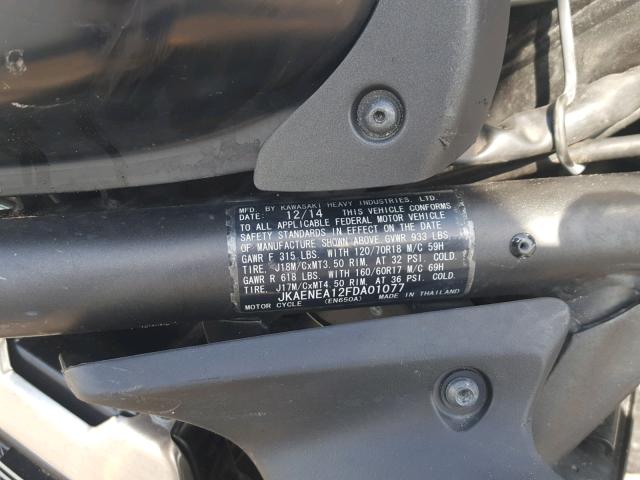JKAENEA12FDA01077 - 2015 KAWASAKI EN650 A BLACK photo 10