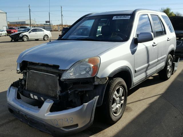 JHLRD78902C807114 - 2002 HONDA CR-V EX SILVER photo 2