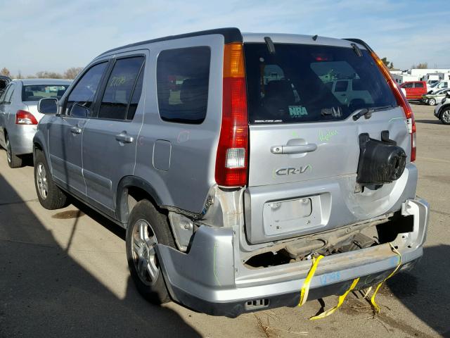 JHLRD78902C807114 - 2002 HONDA CR-V EX SILVER photo 3