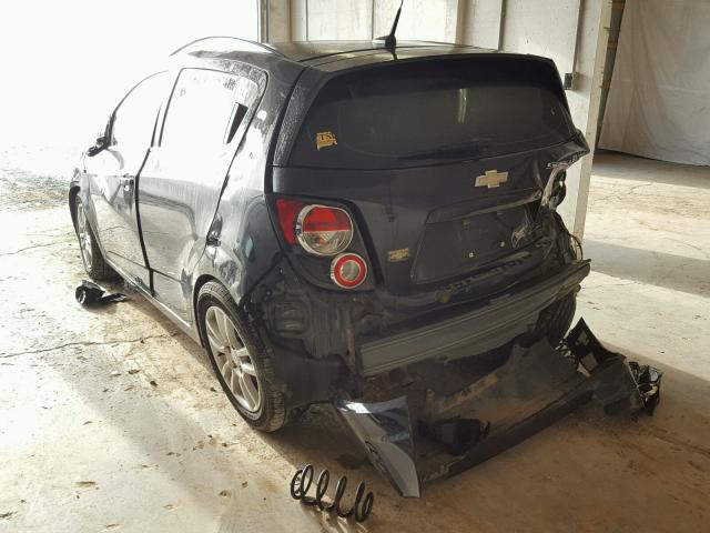 1G1JC6SH3D4212576 - 2013 CHEVROLET SONIC LT BLACK photo 3