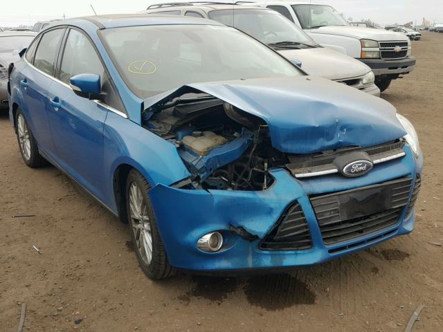 1FAHP3H28CL373964 - 2012 FORD FOCUS SEL BLUE photo 1