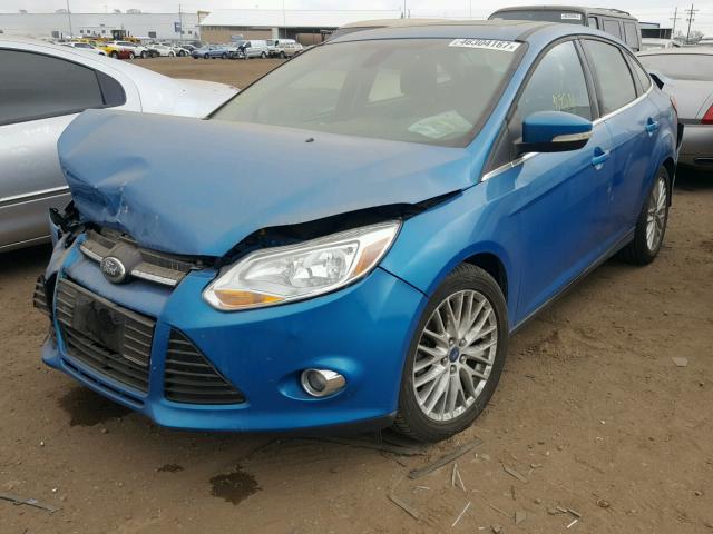 1FAHP3H28CL373964 - 2012 FORD FOCUS SEL BLUE photo 2