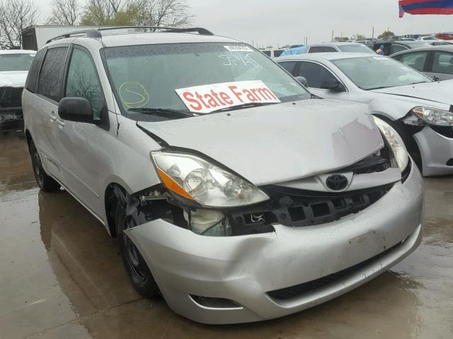 5TDZK23C27S027372 - 2007 TOYOTA SIENNA CE SILVER photo 1