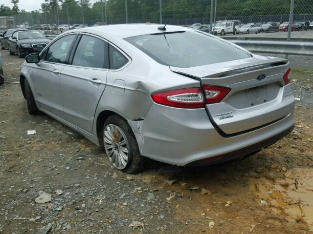 3FA6P0SU5DR319492 - 2013 FORD FUSION TIT SILVER photo 3