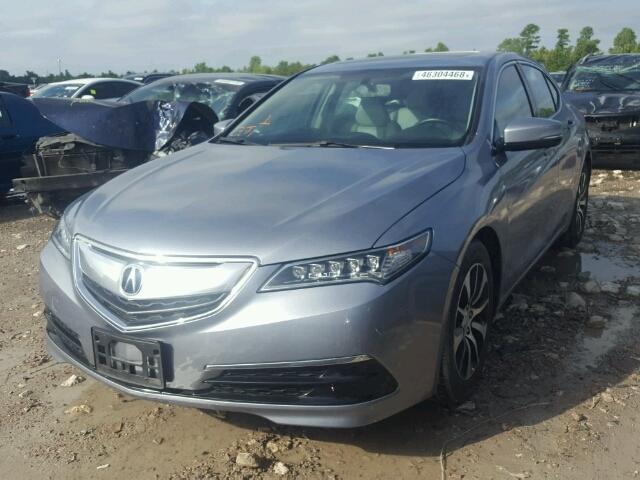 19UUB1F51FA021738 - 2015 ACURA TLX TECH ნაცრისფერი ფოტო 2