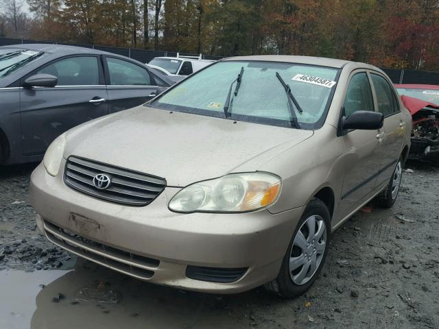 2T1BR32E94C244685 - 2004 TOYOTA COROLLA TAN photo 2