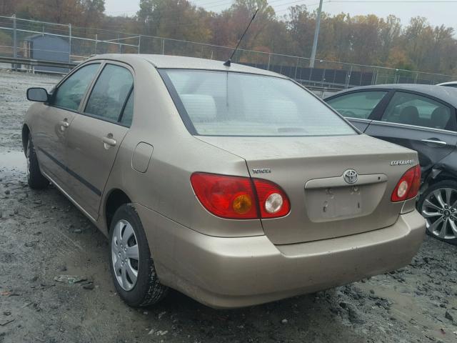 2T1BR32E94C244685 - 2004 TOYOTA COROLLA TAN photo 3