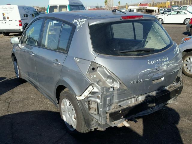 3N1BC1CP7AL464487 - 2010 NISSAN VERSA S SILVER photo 3