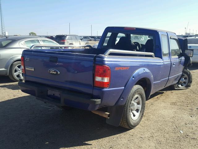 1FTYR14U26PA43234 - 2006 FORD RANGER SUP BLUE photo 4