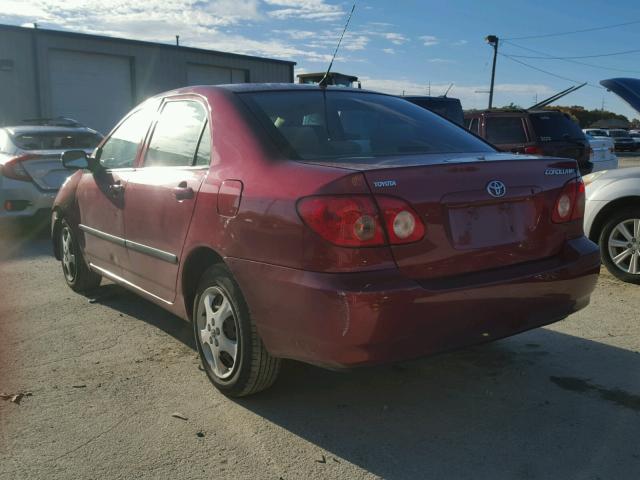 JTDBR32E270111779 - 2007 TOYOTA COROLLA CE RED photo 3