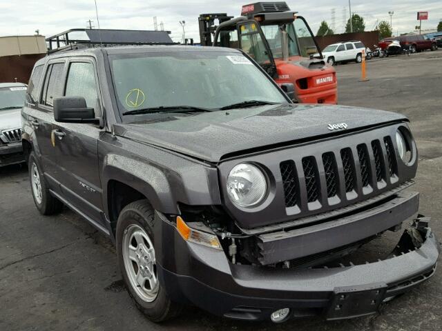 1C4NJPBB4FD341784 - 2015 JEEP PATRIOT SP GRAY photo 1