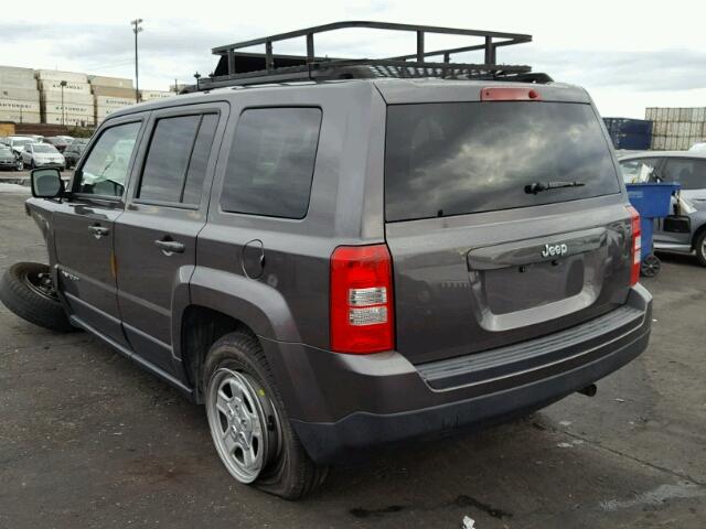 1C4NJPBB4FD341784 - 2015 JEEP PATRIOT SP GRAY photo 3