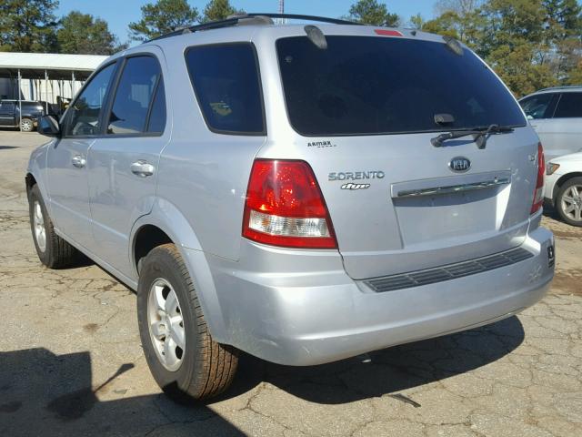 KNDJD733165550097 - 2006 KIA SORENTO SILVER photo 3