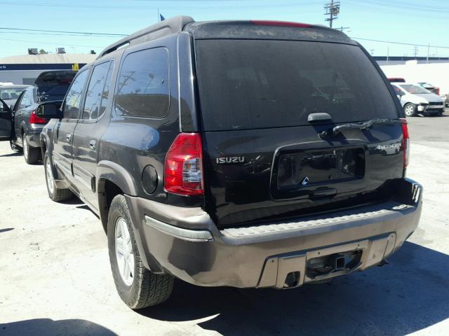 4NUES16S736101105 - 2003 ISUZU ASCENDER S შავი ფოტო 3