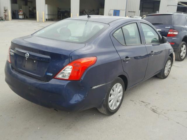 3N1CN7AP4CL917908 - 2012 NISSAN VERSA S BLUE photo 4