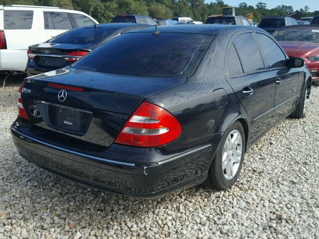 WDBUF56J16A752773 - 2006 MERCEDES-BENZ E 350 BLACK photo 4