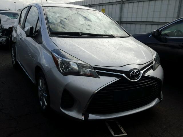 VNKKTUD31FA047236 - 2015 TOYOTA YARIS SILVER photo 1