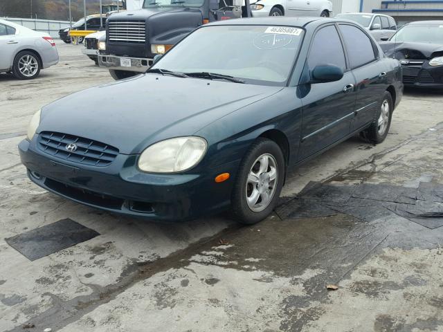 KMHWF25S7YA267300 - 2000 HYUNDAI SONATA GREEN photo 2