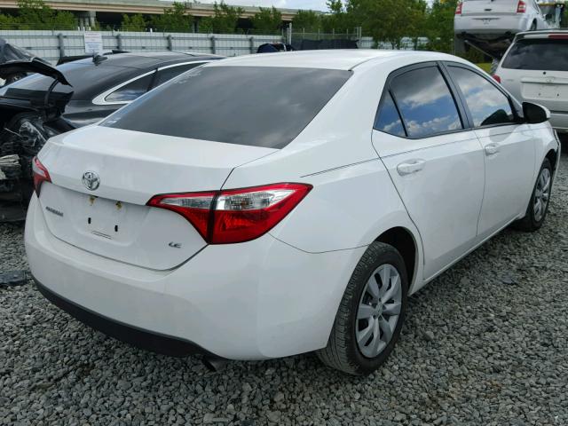 2T1BURHE0GC561090 - 2016 TOYOTA COROLLA L WHITE photo 4