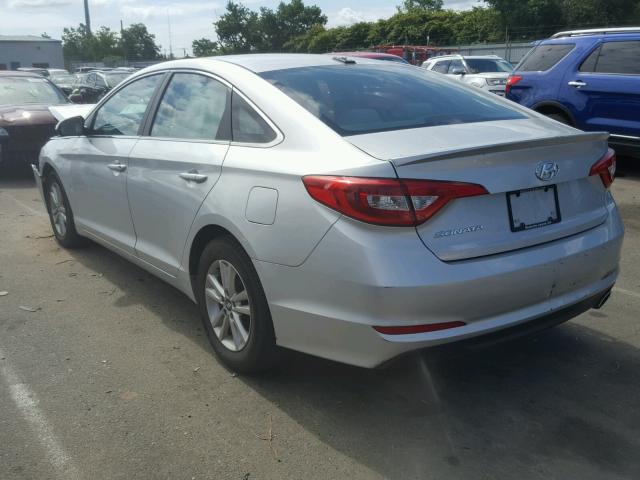 5NPE24AF1GH411723 - 2016 HYUNDAI SONATA SE SILVER photo 3