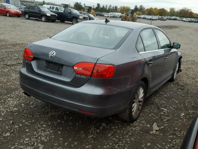 3VWLZ7AJ9BM392685 - 2011 VOLKSWAGEN JETTA SEL GRAY photo 4