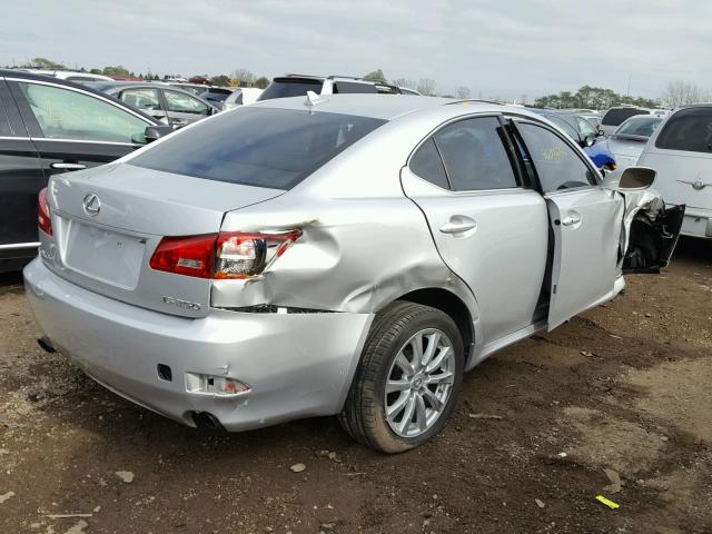 JTHBK262375047090 - 2007 LEXUS IS 250 SILVER photo 4