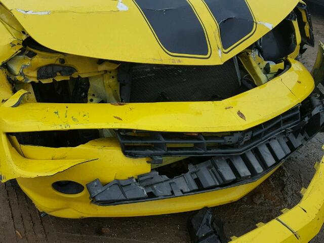 2G1FD1E38F9283164 - 2015 CHEVROLET CAMARO LT YELLOW photo 9