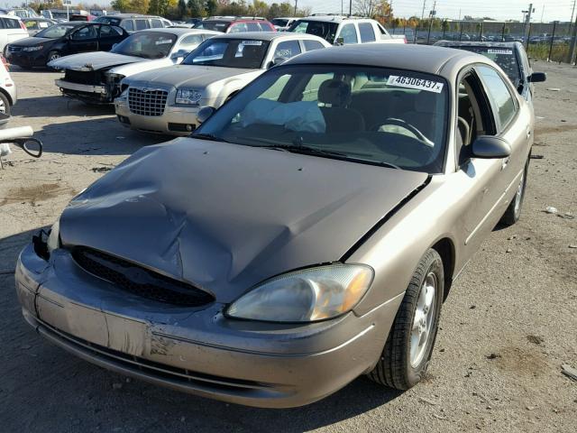 1FAFP53U02A152283 - 2002 FORD TAURUS TAN photo 2