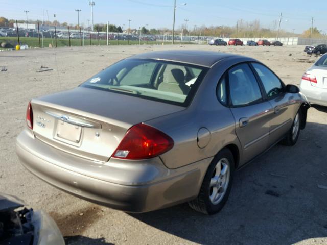 1FAFP53U02A152283 - 2002 FORD TAURUS TAN photo 4