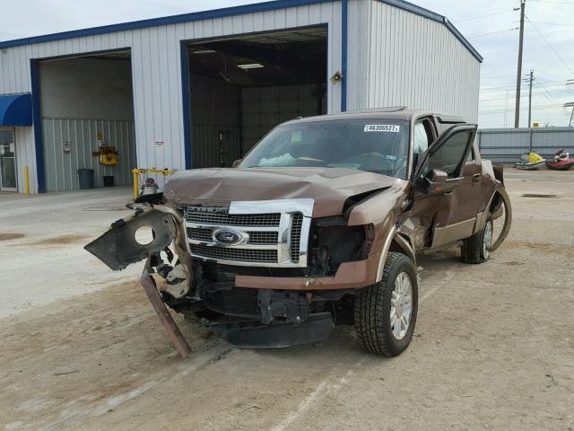 1FTFW1CT0CKD15653 - 2012 FORD F150 SUPER BROWN photo 2