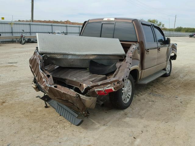 1FTFW1CT0CKD15653 - 2012 FORD F150 SUPER BROWN photo 4