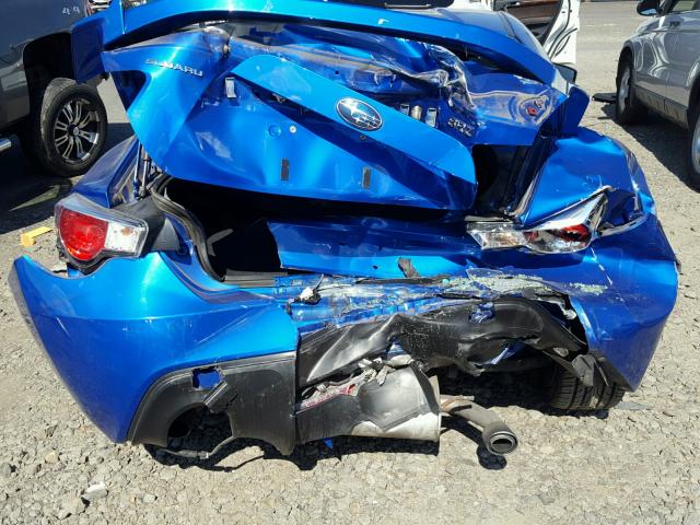 JF1ZCAC16D1607504 - 2013 SUBARU BRZ 2.0 LI BLUE photo 9