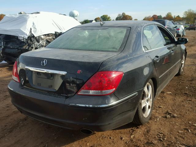 JH4KB16525C017088 - 2005 ACURA RL BLACK photo 4