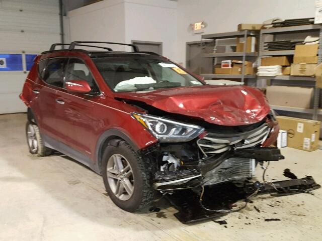 5XYZU3LB9HG445496 - 2017 HYUNDAI SANTA FE S RED photo 1