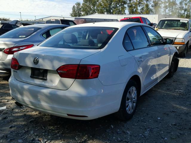 3VW2K7AJ5DM383226 - 2013 VOLKSWAGEN JETTA BASE 白色 照片 4