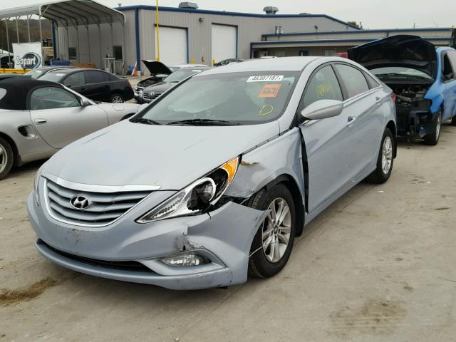 5NPEB4ACXDH515905 - 2013 HYUNDAI SONATA GLS BLUE photo 2