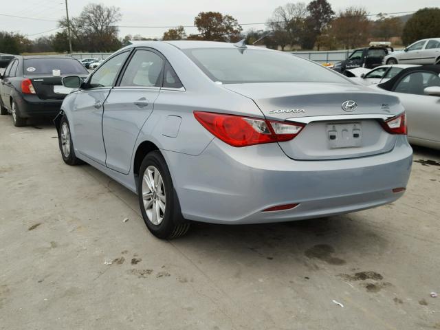 5NPEB4ACXDH515905 - 2013 HYUNDAI SONATA GLS BLUE photo 3