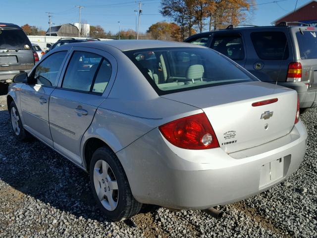 1G1AK52F557595657 - 2005 CHEVROLET COBALT SILVER photo 3