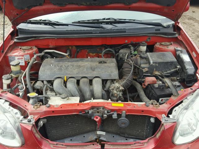 2T1BR32EX4C260443 - 2004 TOYOTA COROLLA CE MAROON photo 7