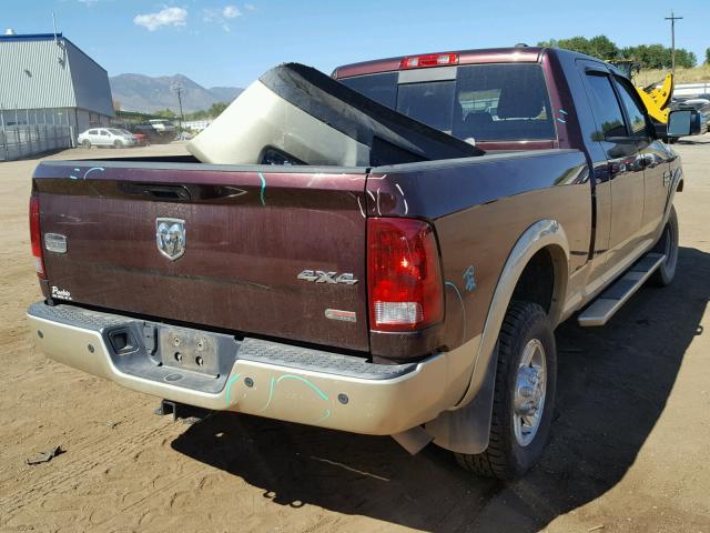 3C6UD5PL0CG221818 - 2012 DODGE RAM 2500 L MAROON photo 4