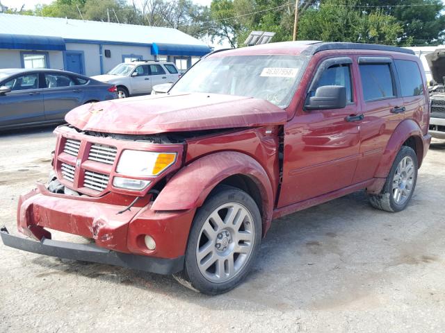 1D8GU58687W734659 - 2007 DODGE NITRO R/T RED photo 2