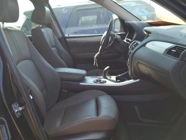 5UXWX7C55BL732985 - 2011 BMW X3 XDRIVE3 BLACK photo 5