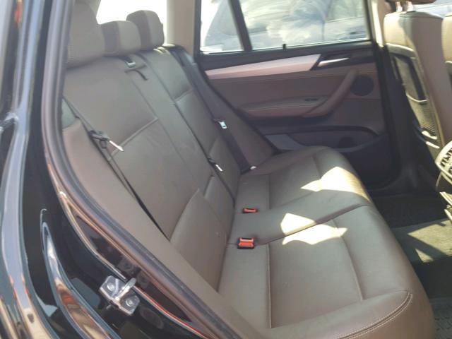5UXWX7C55BL732985 - 2011 BMW X3 XDRIVE3 BLACK photo 6