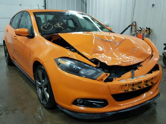 1C3CDFEB7ED866443 - 2014 DODGE DART GT ORANGE photo 1