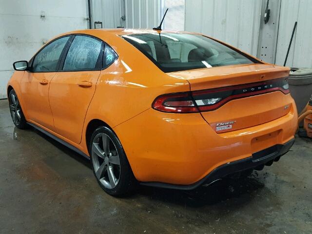 1C3CDFEB7ED866443 - 2014 DODGE DART GT ORANGE photo 3