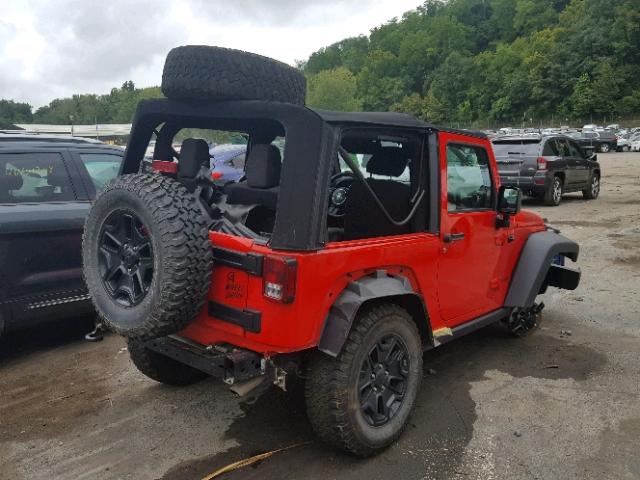 1C4AJWAG6HL656374 - 2017 JEEP WRANGLER S Qırmızı foto 4