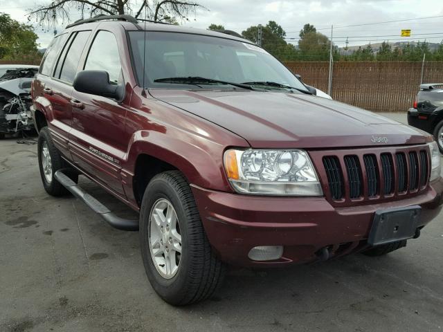 1J4GW58N7YC324318 - 2000 JEEP GRAND CHER BURGUNDY photo 1