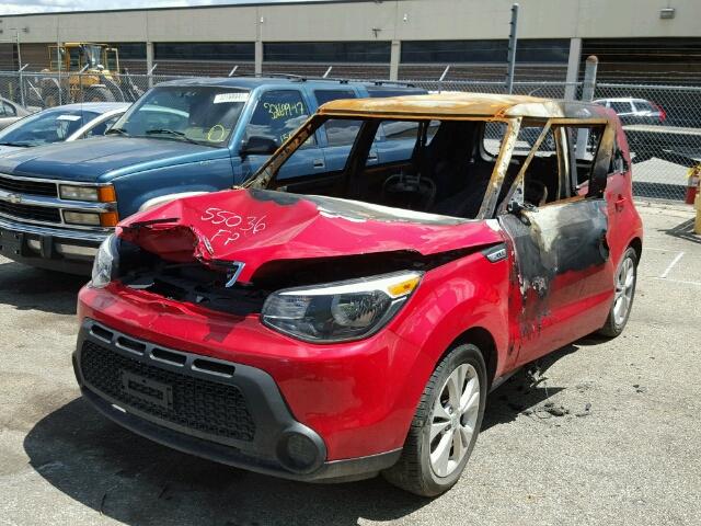 KNDJP3A57F7781580 - 2015 KIA SOUL + RED photo 2