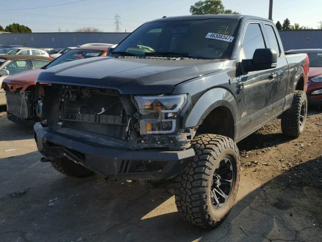 1FTEX1EPXFKF22810 - 2015 FORD F150 SUPER BLACK photo 2