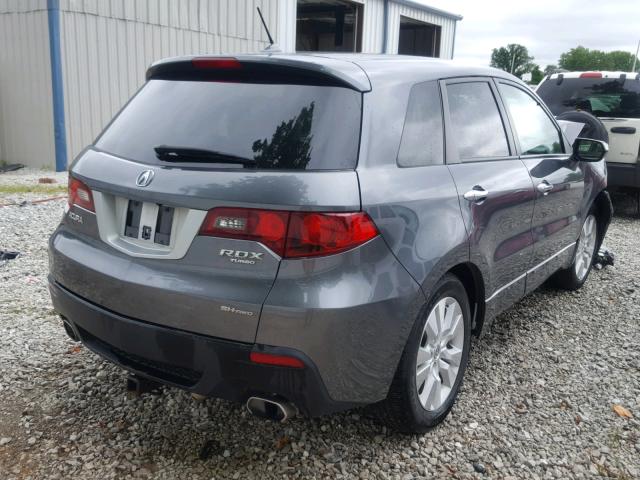 5J8TB1H24CA003549 - 2012 ACURA RDX GRAY photo 4